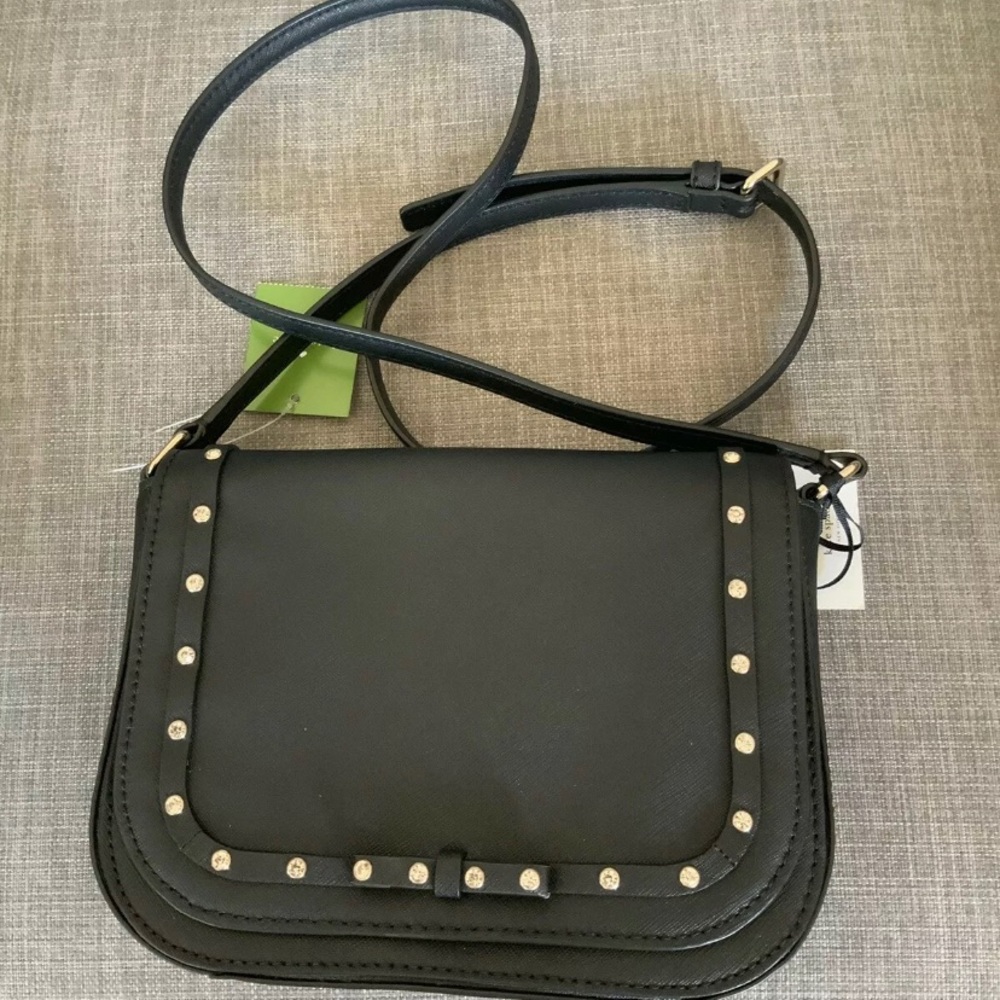 Kate Spade Black Jeweled Crossbody - Picture 1 of 7